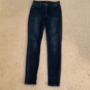 Judy Blue Skinny Fit Dark Blue Stretchy Denim Jeans size 5/27 Small mid rise